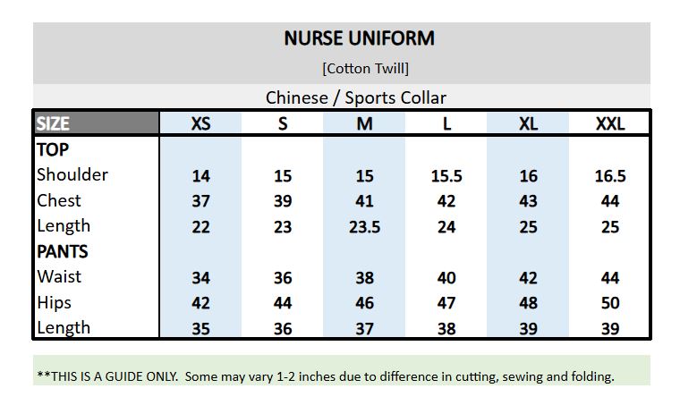 Nurse Uniform for Women (Cotton Twill)