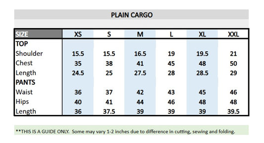 Plain Scrub Suit Top & Cargo Pants Set (Aqua Blue)